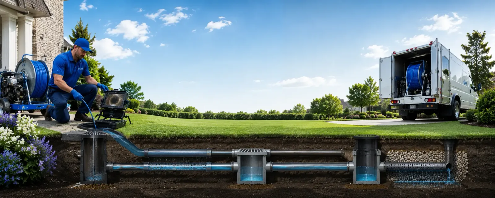 Outdoor drain cleaning information for Gowrie, IA